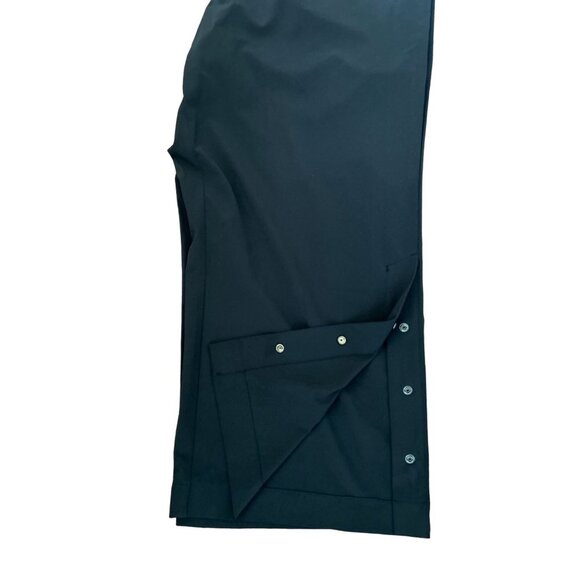 J. Jill Fit Black Cropped Pants Wide Leg with Snap Buttons Size XLarge - Picture 6 of 11